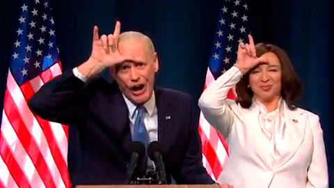 La actriz Maya Rudolph, personificó a Kamala Harris, vicepresidenta virtual del país (Foto: captura de video SNL)