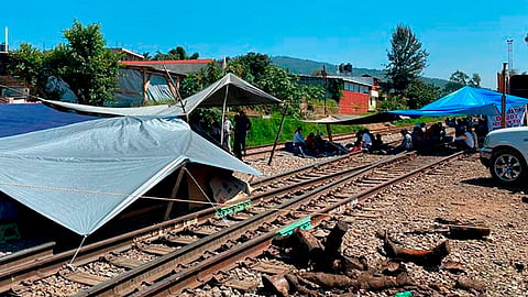 El bloqueo más reciente cumplió 40 días en la comunidad de Caltzontzin, municipio de Uruapan (Foto: archivo)