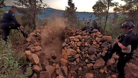 Una vez llevadas a cabo las labores establecidas, se procedió a la destrucción del lugar (Foto: cortesía)