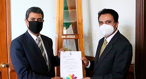 Armando Hurtado conminó al subsecretario a mantener una interlocución con las diversas organizaciones y sectores de la sociedad civil (Foto Cortesía)