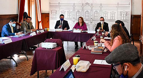 La presidenta de la JUCOPO, Cristina Portillo Ayala, señaló que como Congreso del Estado estarán atentos a las demandadas de la Casa de Hidalgo (Foto Cortesía)