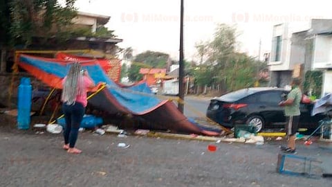 El accidente se registró en Apatzingán (Foto: RED 113)