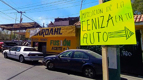En Morelia, la ceniza desde el auto se podrá tomar hasta 9 de este miércoles (Foto: Cynthia Arroyo)