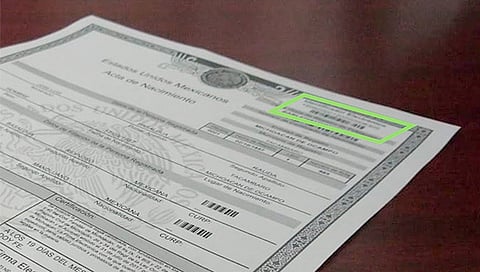 El acta tramitada vía internet se valida leyendo el código QR que se encuentra en la parte inferior izquierda o verificando su identificador electrónico (Foto Cortesía)
