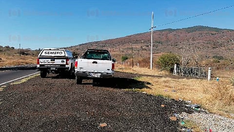 El hallazgo se dio en las inmediaciones del kilómetro 21 de la carretera Morelia-Quiroga (Foto: RED 113)