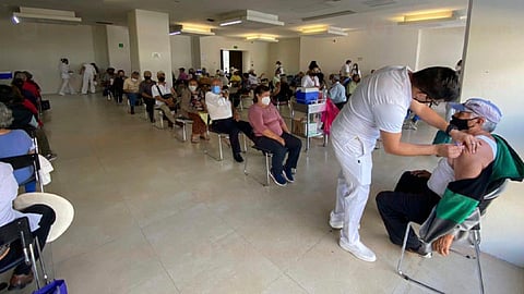 No se registraron efectos adversos en la aplicación del biológico Pfizer a los morelianos (Foto: Cynthia Arroyo)