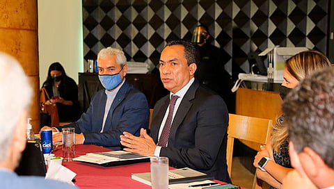 Ante los empresarios, el fiscal general refrendó su compromiso y el de la institución a su cargo (Foto Cortesía)