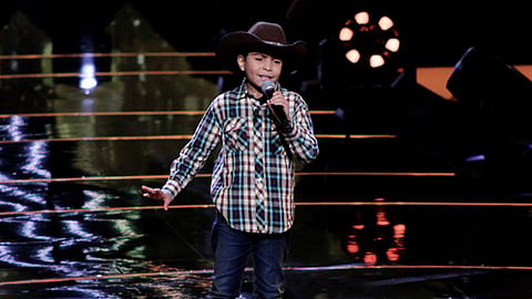 Daniel Camarena, de 9 años de edad, se presentó para ser parte de La Voz Kids
(Foto: Twitetr/LaVozTvAzteca)