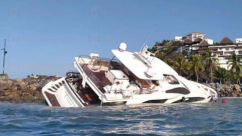 El Yate Etuale naufragó la madrugada del pasado lunes (Foto: RED-113)