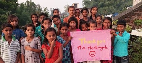After the report published on the mid-day meal of the primary school, the children started getting regular food, the children said "Thank you the Mooknayak"