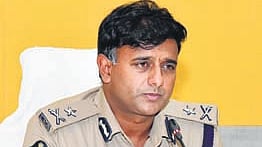 City police commissioner Kanthi Rana Tata addressing the media during a press conference in Vijayawada on Sunday.