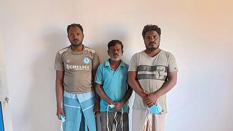 Fishers were handed over to Mailadi fisheries department.