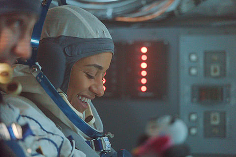 The image released by Bleecker Street shows Ariana DeBose in a scene from "I.S.S."