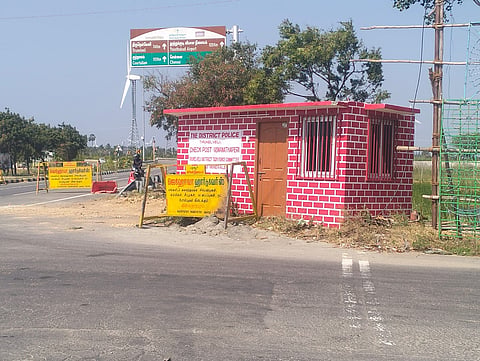 Two check-posts, set up by the police and Mines and Minerals departments to seize overloaded mineral-laden trucks from 20 stone quarries of their village five months ago left to ruin.