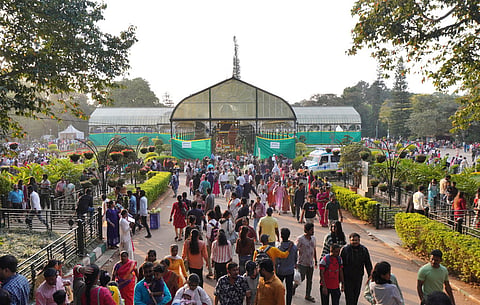 Lalbagh Botanical Garden in Bengaluru.