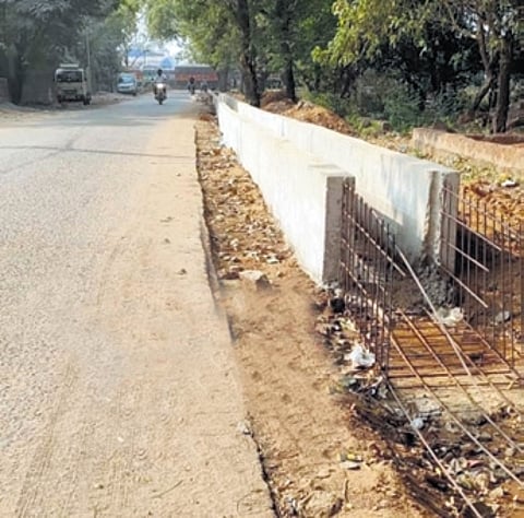 In the absence of proper drainage system, the industrial area reels under waterlogging even after a brief spell of rain.