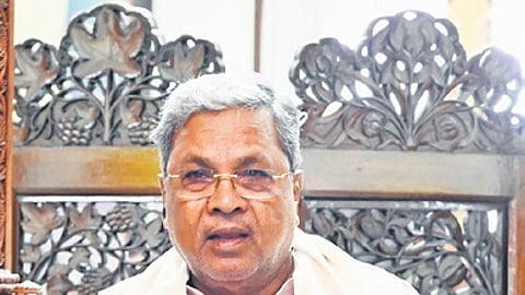 CM Siddaramaiah at the cabinet meeting in Bengaluru on Thursday.