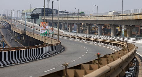 Elevated highway on Tumkur Road near Peenya.
