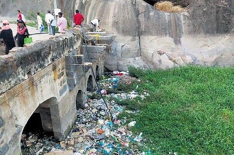 Works underway at the Jaffer Well in Khammam