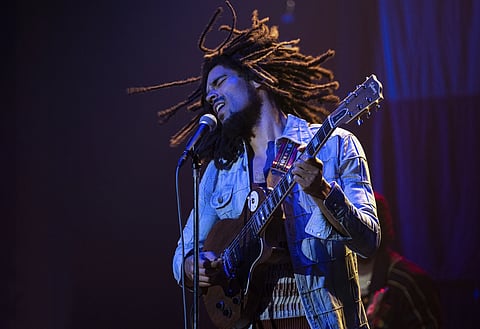 Kingsley Ben-Adir in “Bob Marley: One Love”