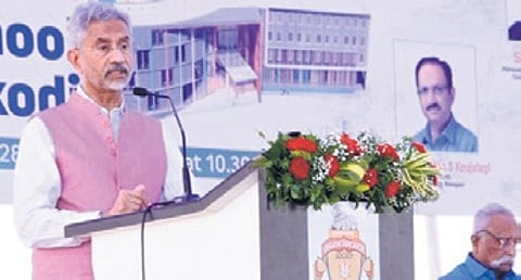 EAM Dr S Jaishankar speaks at a function in Chikkodi on Wednesday