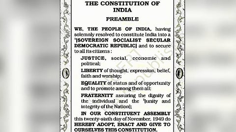 The Preamble of the Constitution.