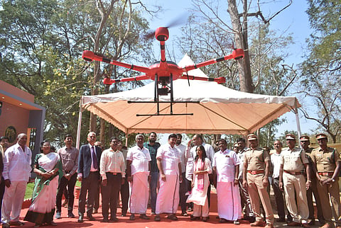 Tamil Nadu forest department with the help of Drone Corporation of Tamil Nadu is expected to monitor the wild elephant movements through tethered drones on the railway track in Madukkarai forest range.