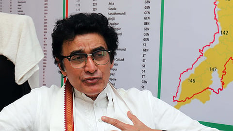 AICC in charge of Odisha Congress Ajoy Kumar talking to The New Indian Express in Bhubaneswar.