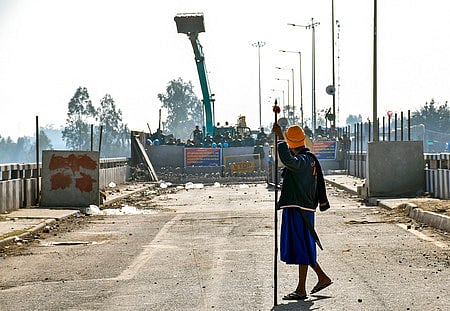 Image of the farmers' protest used for representational purposes only.