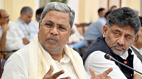 Karnataka Chief Minister Siddaramaiah and DCM DK Shivakumar