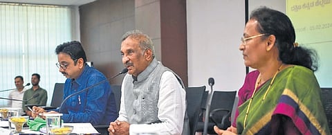 Energy Minister KJ George at an interaction programme in Mangaluru on Monday