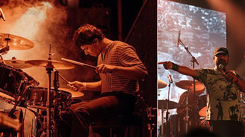 Floyd Libera and George Peter of 13AD during their comeback concert at IMA House in January.