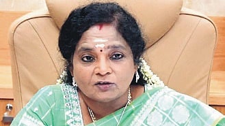 BJP leader and former Governor of Telangana and former Lt Governor of Puducherry Tamilisai Soundararajan.