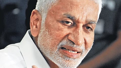 YSRC national general secretary and Rajya Sabha member V Vijayasai Reddy