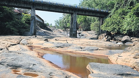 Karamana river near Aruvikkara in Thiruvananthapuram