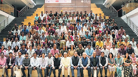 A colloquium of intellectuals gathered at the AESEE 2024 at SRM-AP