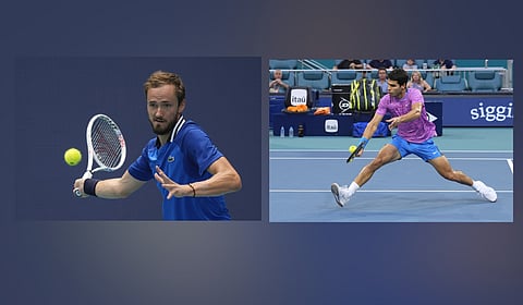 Daniil Medvedev and Carlos Alcaraz