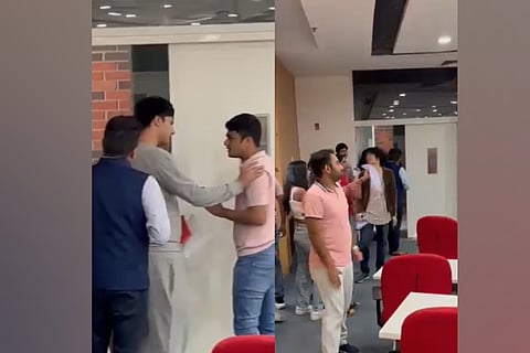 Video of Haryana's Ashoka University students shouting casteist slogans like 'Brahmin-Baniyawaad Murdabad', and "we need caste census" have surfaced on X.