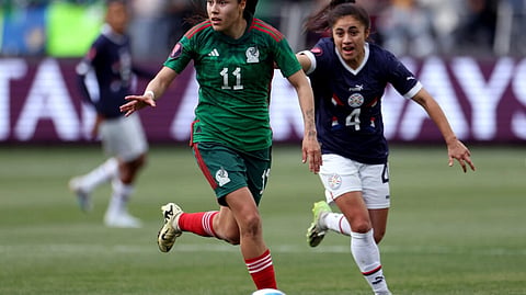 Lizbeth Ovalle scored twice as Mexico beat Paraguay 3-2 on Sunday to set up a semi-final clash with Brazil in the CONCACAF W Gold Cup.
