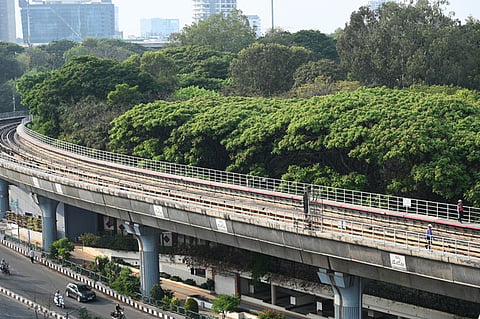 Metro Track at MG Road in Bengaluru used for representational purposes only.