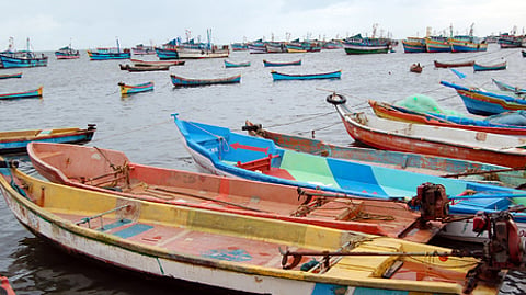 The Navy allegedly surrounded the vessels at Neduntheevu on charges of fishing in the Lankan waters on Monday.