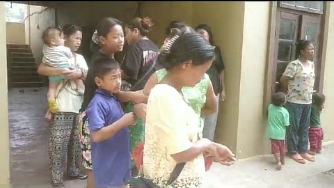 Manipuris who have been displaced by the violence (Photo | Special arrangement)