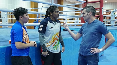 File picture of Bernard Dunne (R)