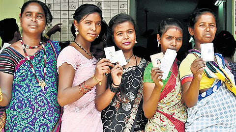 Image of women voters used for representational purposes only.