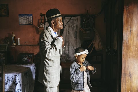 This image provided by World Press Photo and taken by Lee-Ann Olwage for GEO is part of a series titled Valim-babena which won the World Press Photo Story of the Year Award