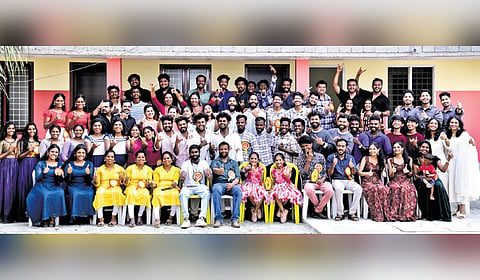 Identical twins meet-up at Manickamangalam, Kalady on Sunday
