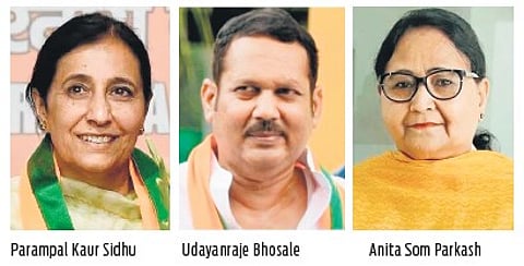 Minister dropped but wife named in Punjab, Shivaji descendant in Maharashtra