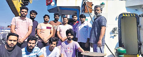 The 12 Indian sailors, who are stranded on the arrested ship in Turkey
