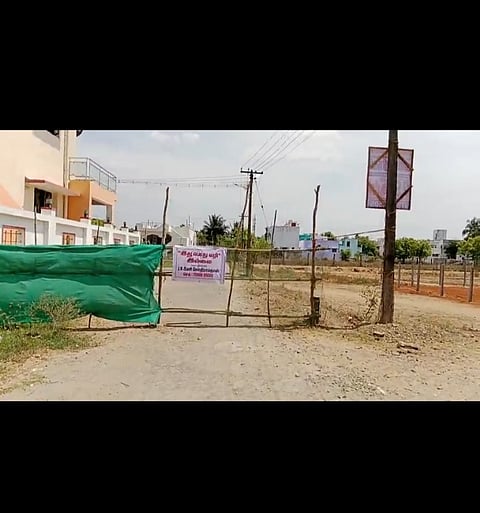The Narikuravar members said when asked about it, the person claimed that the road passes through his land and thus he has blocked it.