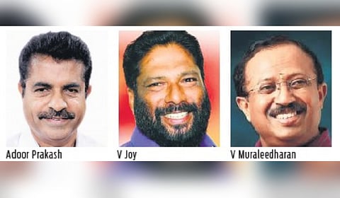 UDF’s sitting MP Adoor Prakash, CPM's V Joy and BJP's V Muraleedharan are contesting from Attingal Lok Sabha constituency